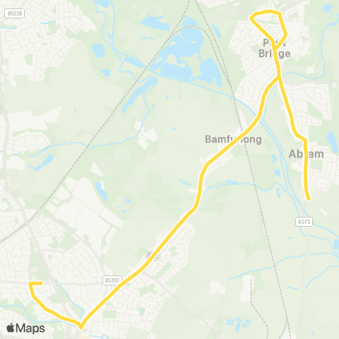 Bee Network Dover Lock Terminus - Cansfield HS map