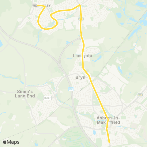 Bee Network Paris Av - Byrchall and St Edmund Arrowsmith High Schools map
