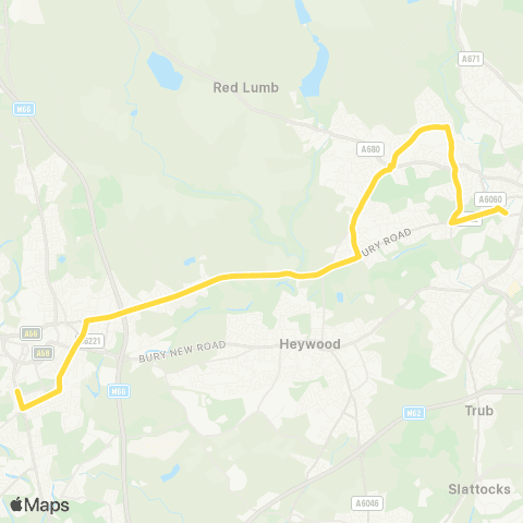 Bee Network Dane Street - Parliament Street map