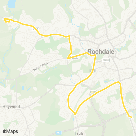 Bee Network St Cuthbert's Rc HS - Edenfield Rd map