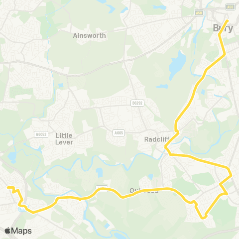 Bee Network Farnworth Bus Station - Bury Interchange map