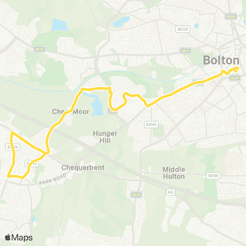 Bee Network Bolton Interchange - Bolton Interchange map