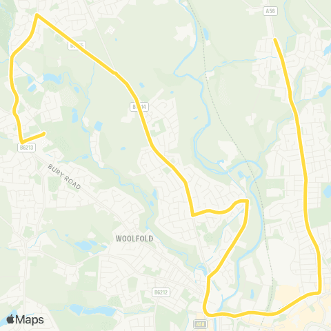 Bee Network Burnley Road - Tottington High School map