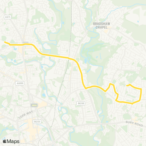 Bee Network Thornleigh Salesian Coll - Bolton St Catherine's Academy map