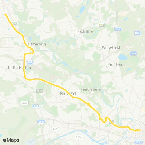 Bee Network Piccadilly Gardens - Bolton Interchange map