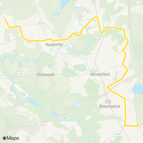 Bee Network St Monica's High School - Aldford Grove map