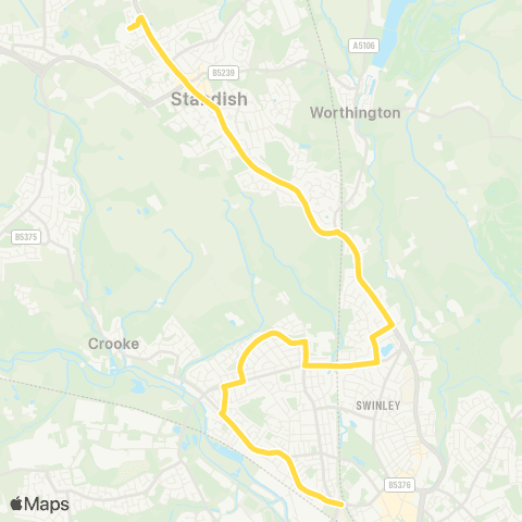 Bee Network Prescott St - Standish Community HS map