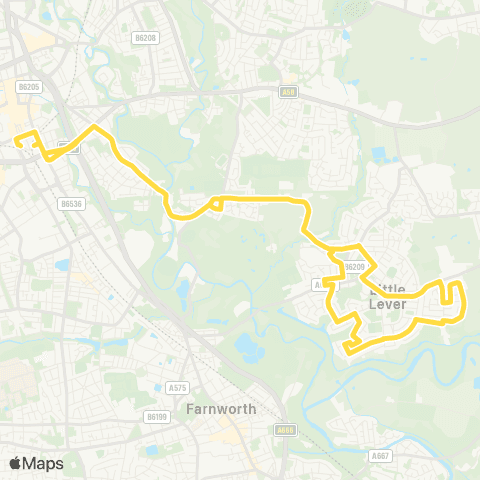 Bee Network Bolton Interchange - Bolton Interchange map