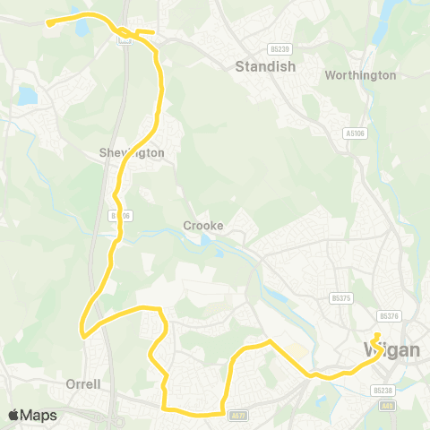 Bee Network Wigan Bus Station - Wigan Bus Station map