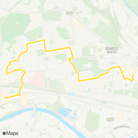 Bee Network Salford Shopping Ctr - Eccles Interchange map