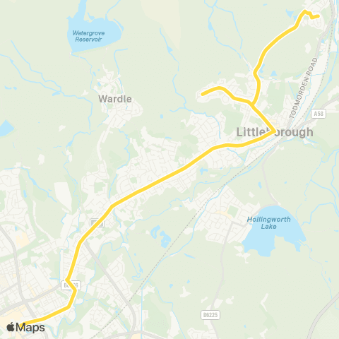 Bee Network Drake Road - Rochdale Interchange map