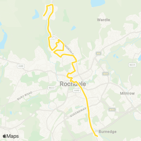 Bee Network Rochdale Interchange - Westgate map