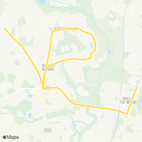 Bee Network Canon Slade High School - The Beeches map