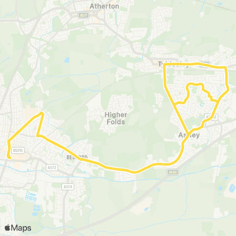 Bee Network Leigh Bus Station - Leigh Bus Station map