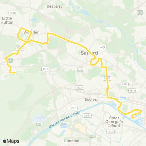 Bee Network Walkden Station - Huron Basin map