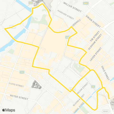 Bee Network Manchester Piccadilly Rail Sta - Manchester Piccadilly Rail Sta map