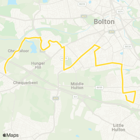 Bee Network St James' School - Heatons Grove map