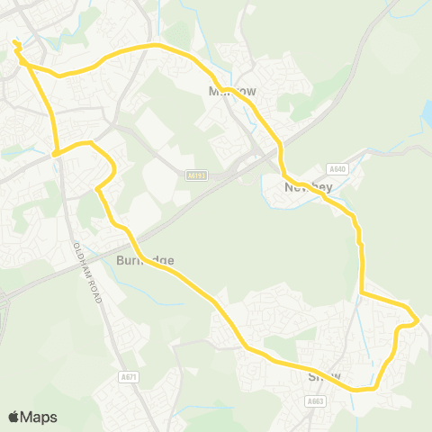 Bee Network Rochdale Interchange - Rochdale Interchange map