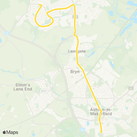 Bee Network Byrchall and St Edmund Arrowsmith High Schools - Cleveland Av map