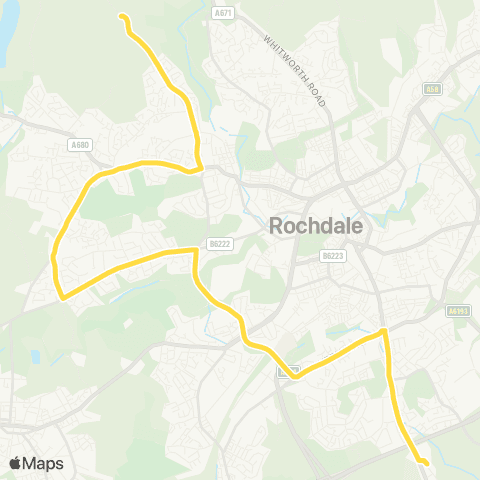 Bee Network St Cuthbert's Rc HS - Ln Head Terminus map