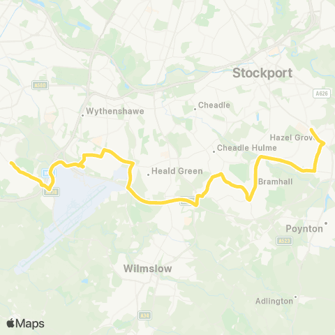 Bee Network Sainsbury's - St Ambrose College map