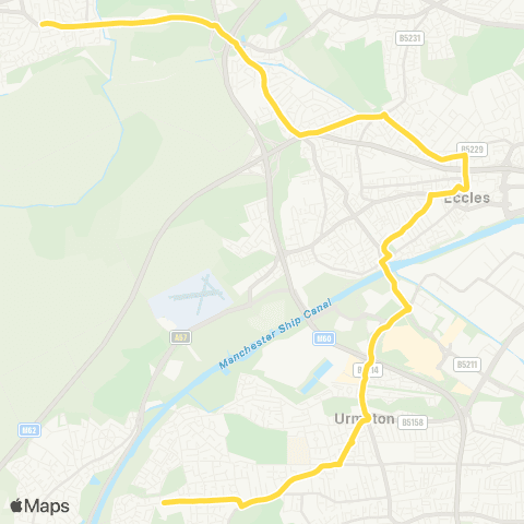 Bee Network Irlam Road - Boothstown Post Office map