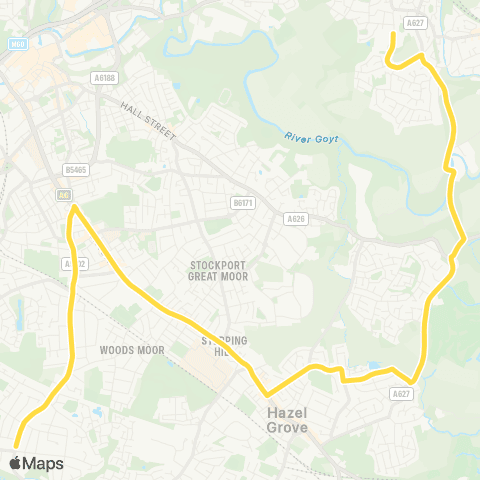 Bee Network Nevill Road - Harrytown High School map