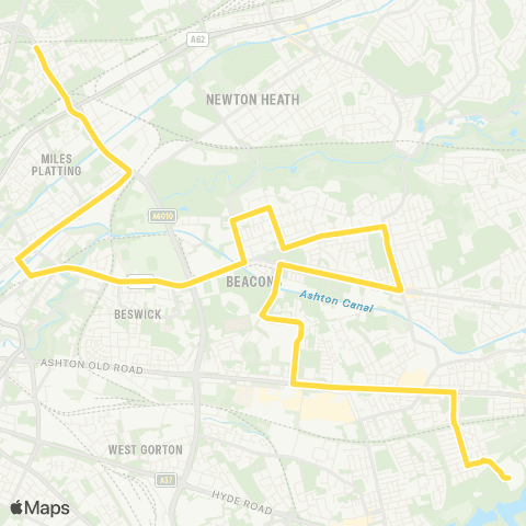 Bee Network Monsall St - Wright Robinson Sports Coll map