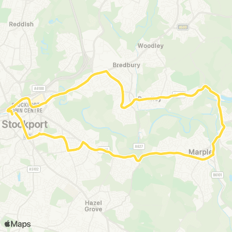 Bee Network Stockport Interchange - Stockport Interchange map