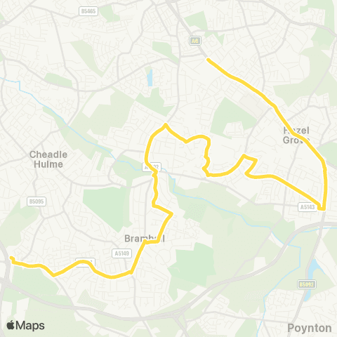 Bee Network St James' School - Corbar Road map