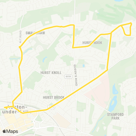 Bee Network Ashton-Under-Lyne Interchange - Ashton-Under-Lyne Interchange map