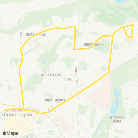 Bee Network Ashton-Under-Lyne Interchange - Ashton-Under-Lyne Interchange map