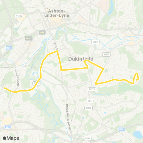 Bee Network Audenshaw School - Arnold Close map