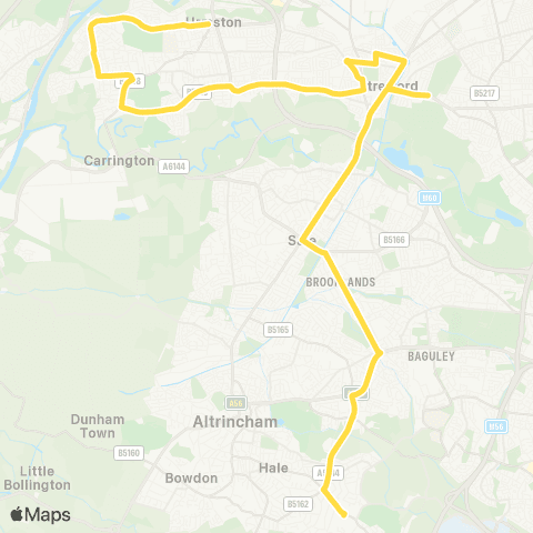 Bee Network Hayeswater Road - St Ambrose College map