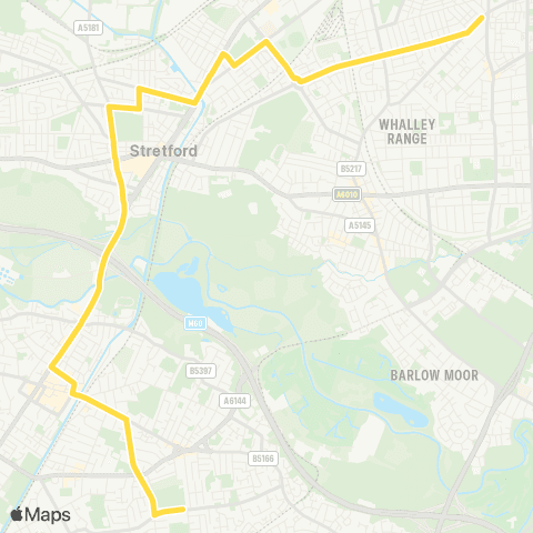 Bee Network Sale High School - Brook's Bar map