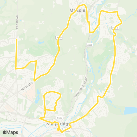 Bee Network St Damian's Rc Science Coll - Ridge Hill Ln map