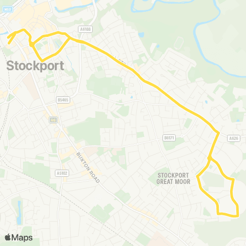 Bee Network Stockport Interchange - Stockport Interchange map