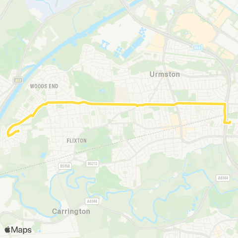 Bee Network Towns Gate - St Antony's Roman Catholic Sch map