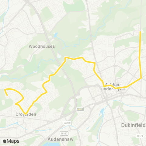 Bee Network St Damian's Rc Science Coll - Springfield Rd map