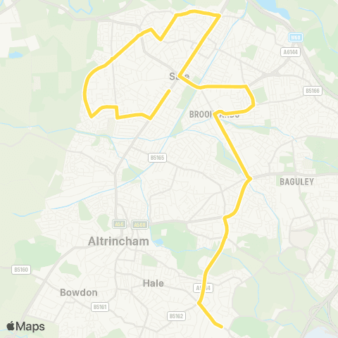 Bee Network Raglan Road - St Ambrose College map