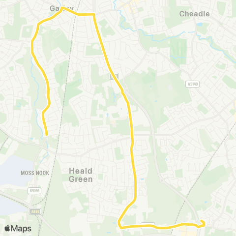 Bee Network St James' School - Brown Lane map