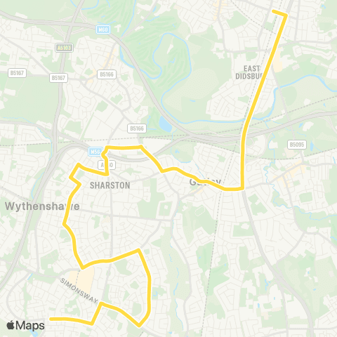 Bee Network School Lane - Oatlands Road map