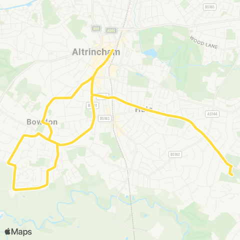 Bee Network Altrincham Interchange - Altrincham Interchange map