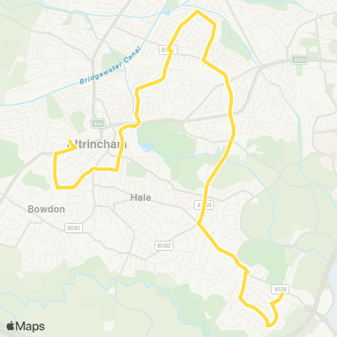 Bee Network Stamford Road - Hale Road map