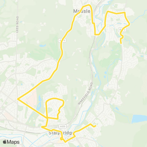 Bee Network Copley Avenue - Staley Road map