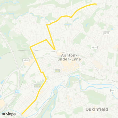 Bee Network Great Academy Ashton - Guide Bridge map