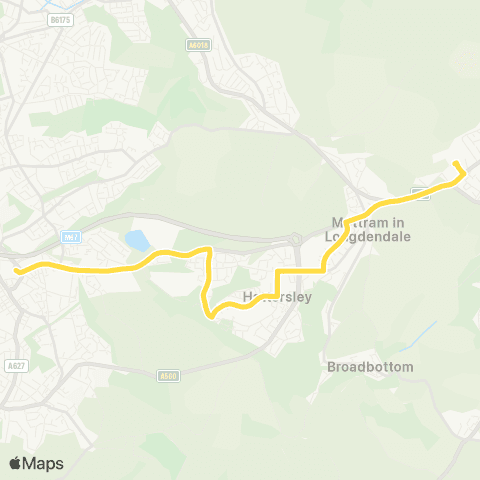 Bee Network Longdendale HS - Clarendon Square map