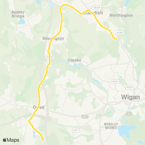 Bee Network Winstanley College - Boar's Head map
