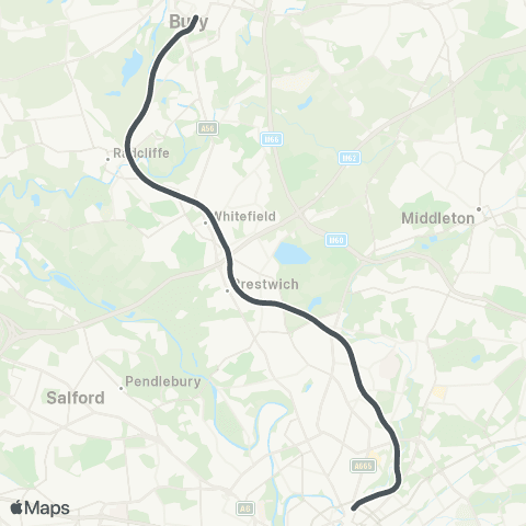 Metrolink Bury - Bury map