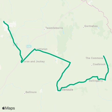 TFI Local Link Ballingarry - Thurles map